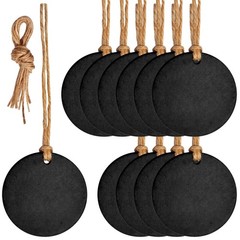 Blackboard Tags,10pcs 5cm Hanging Christmas Chalkboard Tags Mini Two-Sided Bl…