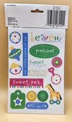 Keepsake Essentials Stickers BABY GIRL Angel Precious 2-Sheets Scrapbook, NEW