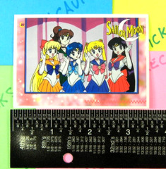 Sailor Moon Group Pose Trading Card Sticker