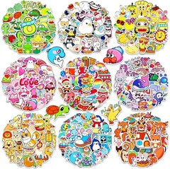 600Pcs Stickers for Kids, Water Bottle Vinyl Waterproof Scrapbook Cute Bulk