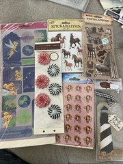 Mixed Lot 80 Stickers Sandy Lion Jolee’s Paper Studio Debbie Mumm Vintage New