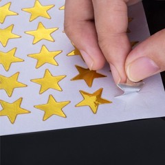 Kenkio 3500 Count Star Stickers Gold Silver Self-Adhesive Stickers Stars