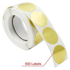 500 Pack 1″ Scratch Off Stikcers Round Adhesive Stickers for Baby Shower Wedding