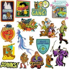 SCOOBY DOO VARIETY DIE CUT VINYL 50 CT STICKER PACK
