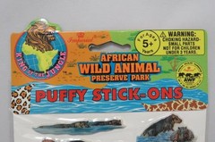 Imperial 1993 – African Wild Animal Preserve Park – Puffy Stick-Ons Set (SEALED)
