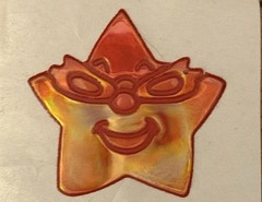Vintage Rare Oilies 80’s/90’s Orange Star/ Green Moon Touch Me Color Changing