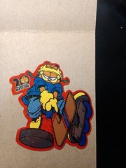 Vintage Stickers Garfield Prism Vending Machine Sticker VTG Hockey Sports