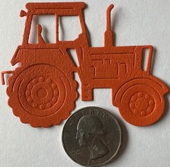 ON THE FARM Die-Cut Embellishments(6pc)Tractor•Hay Bale•Trailer•Card Making•