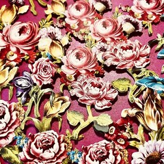 Anna Griffin Delicate Floral Engravings 30 3D Stickers +5 Recollection Tag/Minis
