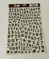 Lot of Letter Scrapbook stickers and embellishments