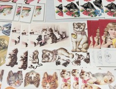 Anna Griffin AG848 «FELINE CARD TOPPERS» Embellishments Card-Layers Cats 313-Pcs