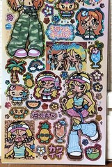 GAIA Topping LAB Kawaii Gal Glitter Sticker Heisei Girl Sweets 2026 MADE JAPAN