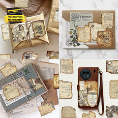 Vintage Journaling Stickers,Scrapbook Supplies for Planners,100Pcs Junk Journal