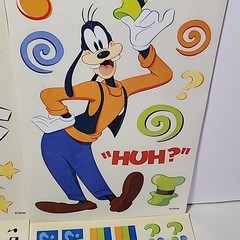 SandyLion Disney Stickers Mickey Mouse Goofy Disneyland Disney World 4 Sheets
