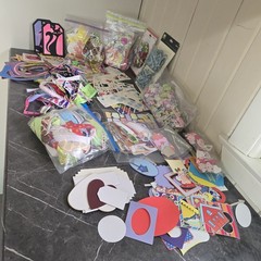 Mixed Crafting Lot Paper Crafts Scrapbooks Cards Junk Journals 100’s Of Pieces
