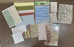 Huge Lot of Scrapbooking Stickers Alphabet Poolside Summer Fun School & More