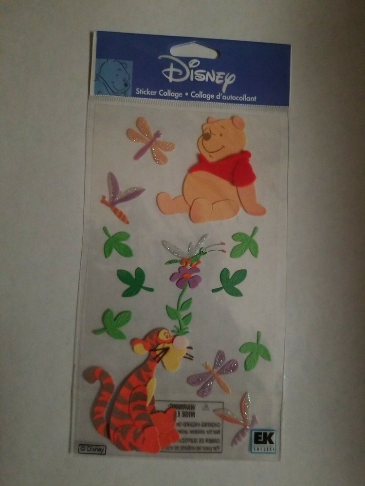 Disney EK Success Jolee’s Dimensional Stickers ~ Pooh & Tigger