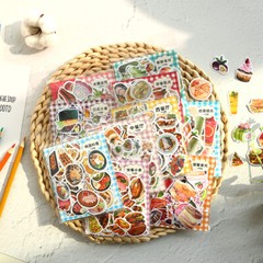 100pcs Delicious Food Dessert Fruits Stickers Bag Journal Diary Decorative DIY