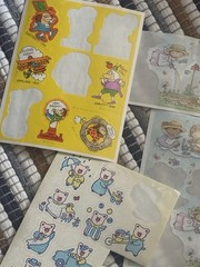 Vintage Lot of 1980’s 1990’s Stickers New Old Stock Nursery Rhymes Piglets