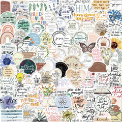 100PCS Christian Bible Stickers – Waterproof Vinyl Decals for Water Bottle