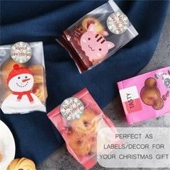 XMAS Labels MERRY CHRISTMAS Stickers Seals Stickers 120 pcs Snowflake Decoration
