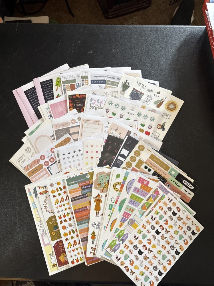 Creative Sticker Lot Scrapbooking Planner Agenda 52 Tim Holz 80+ Pages Sheets