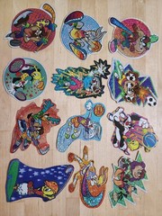 Vintage 1998 Looney Tunes Sports Prism Stickers – Complete Lot