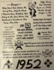 IT HAPPENED IN 1952 Timeless Moments Mylar Stickers(5”x12”) Years•Card Making•