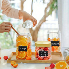 Black Waterproof Reusable Chalk Label Stickers for Jars, Storage & DIY Projects