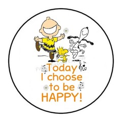 30 TODAY I CHOOSE TO BE HAPPY ENVELOPE SEALS LABELS STICKERS 1.5″