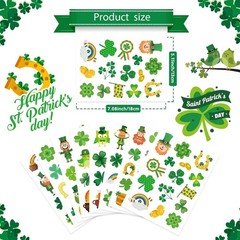 24 High-Quality Shamrock Stickers for Kids and Adults – St. Patrick’s Day Decor