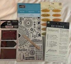 Inspirational Quotes Words Wire Rhinestone Marcella DaisyD’s Scrapbook Lot NEW