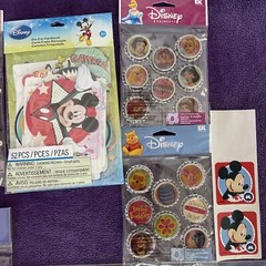 Disney Scrapbook Mickey Minnie Donald Goofy Sticker Lot Paper Cut Outs Parks