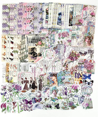 200PCS Vintage Scrapbooking Supplies Pack, Aesthetic Scrapbook Sticker Paper Art