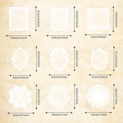 Beautiful 120 Pcs Lace Stickers – Perfect for Scrapbooks and DIY Styles