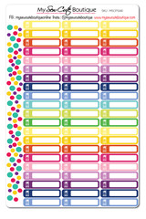 Food Label Planner Stickers for Diary Calendars, Journals and Scrapbooking
