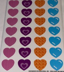 HEARTS✨28✨STICKERS✨🩷✨💜✨🧡✨🩵✨6” X 4”✨LOVE IS IN THE AIR✨AWESOME✨💫