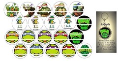 Bottle Cap Images (25mm) 1″ ~ Precut ~Turtles Inspired