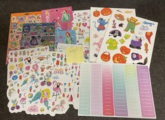 Lot #8 Stickers Scrapbooking Crafts Journal Crafting Planner Calendar 18 Sheets
