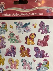 Sandylion My Little Pony stickers 2 Sheets 2005 Hasbro Out Of Print Brand New