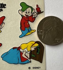SNOW WHITE Rub-On Transfers (13pc)Disney•Seven Dwarfs •Cartoon•Card Making•
