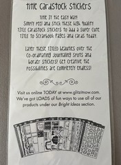 1 Sheet Of 6 “Love” Themed Cardstock Stickers~Sheet Is 6” X 12”, New In Package