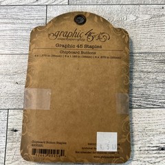 Graphic 45 Staples Chipboard Buttons 23 in pk