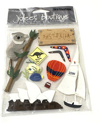 Jolees Boutique Stickopotamus Destination Stickers Australia SPJE001 Travel VACA
