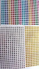 1000 Glitterati Adhesive 4 mm Sticker Gems 4 Wedding & D I Y Card in Multi/Mixed