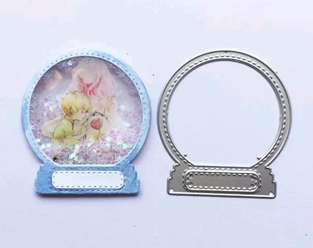 Snow Globe Die Cut Card Making Cutting Dies Snow Winter Christmas Snowflakes
