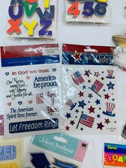 Scrapbooking Letters Numbers Stickers Die Cuts Photo Book Craft LOT