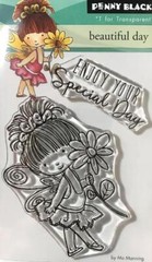 New Penny Black Rubber Stamp BEAUTIFUL DAY Enjoy your special day free USA ship