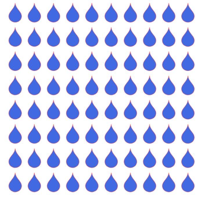 Raindrop Stickers Scrapbooking, Choose Size and Color, Craft Vinyl Drop Droplet