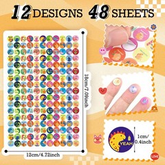6048 Pieces Small Stickers for Kids Reward Chart – Mini Incentive Happy Smile…